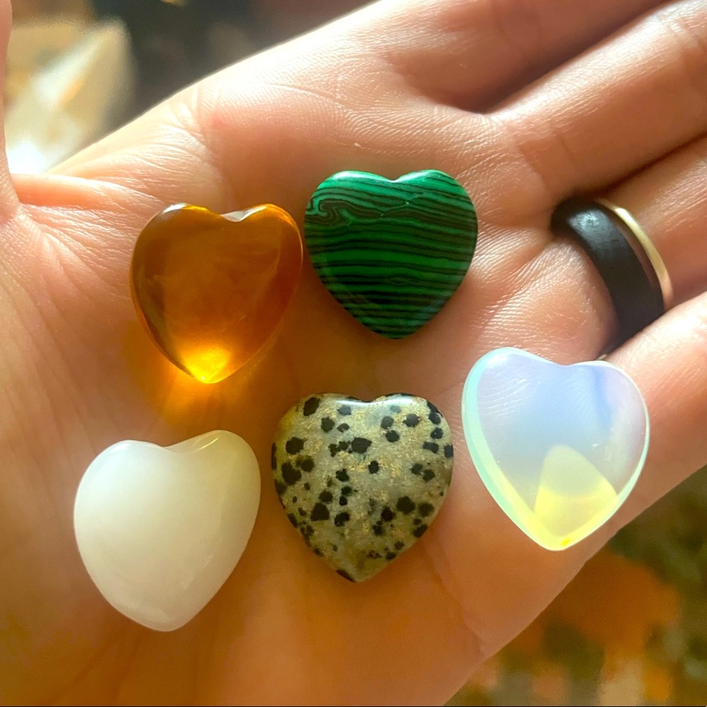 Small Heart Crystal Set.